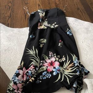 Floral Strapless Dress